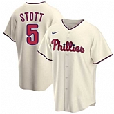Men's Philadelphia Phillies #5 Bryson Stott Cream Cool Base Stitched Jersey Dzhi,baseball caps,new era cap wholesale,wholesale hats